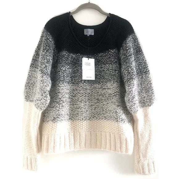 NWT Runway Maiyet Degradé Chunky Cashmere & Mohair Sweater - Picture 3 of 12